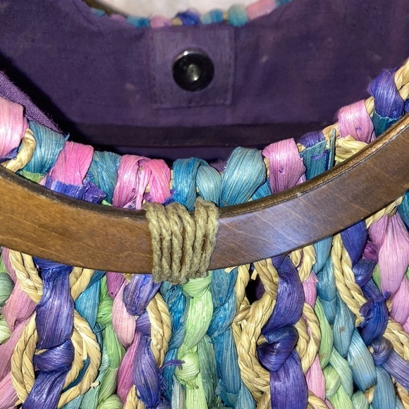 CAPPELLI straworld lg., bright, multicolor purse or tote bag. $29 - Picture 4 of 12